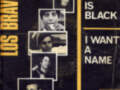 Portada del sencillo "Black Is Black" de Los Bravos, con fotos de los integrantes y el nombre del sencillo.