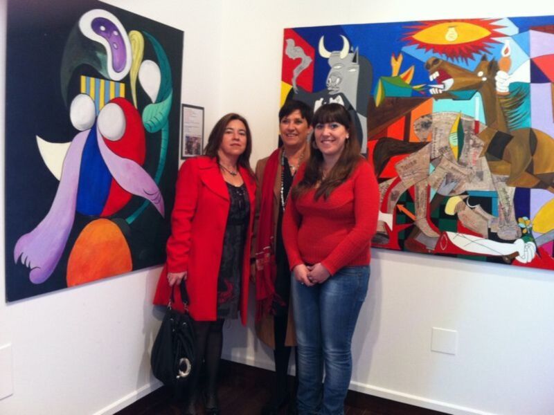 La muestra de pinturas de alumnos del Instituto Caepionis recibe 856 visitas(Chipiona)