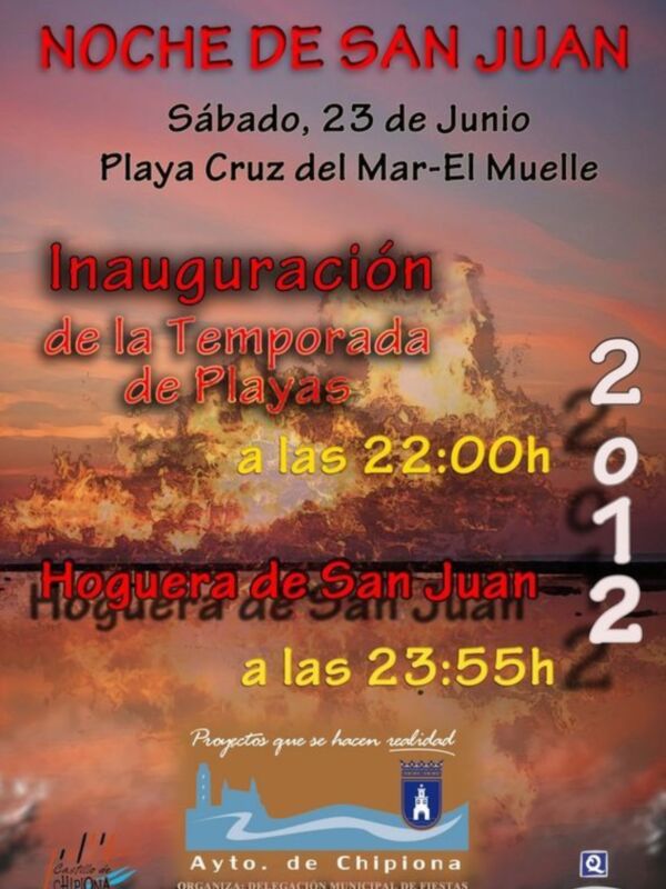La inauguración de la temporada de playas se hará coincidir con la Hoguera de San Juan(Chipiona)