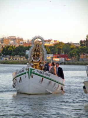 Procesión marinera de la virgen del Carmen de Calatrava.