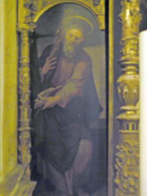 Retablo de Santa Ana del Siglo XVI en la parroquia de Alcalá del Río.