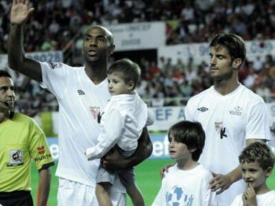 Kanoute se despide con un homenaje de Unicef a beneficio ciudad de los niños de África