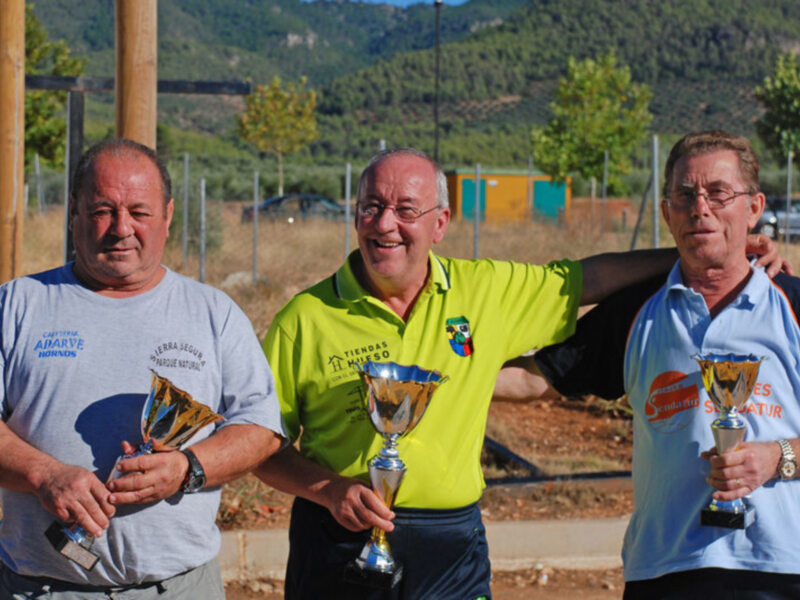 El cazorleño José Miguel Nieto, Campeón de España de Bolo Andaluz Valle en la máxima categoría.