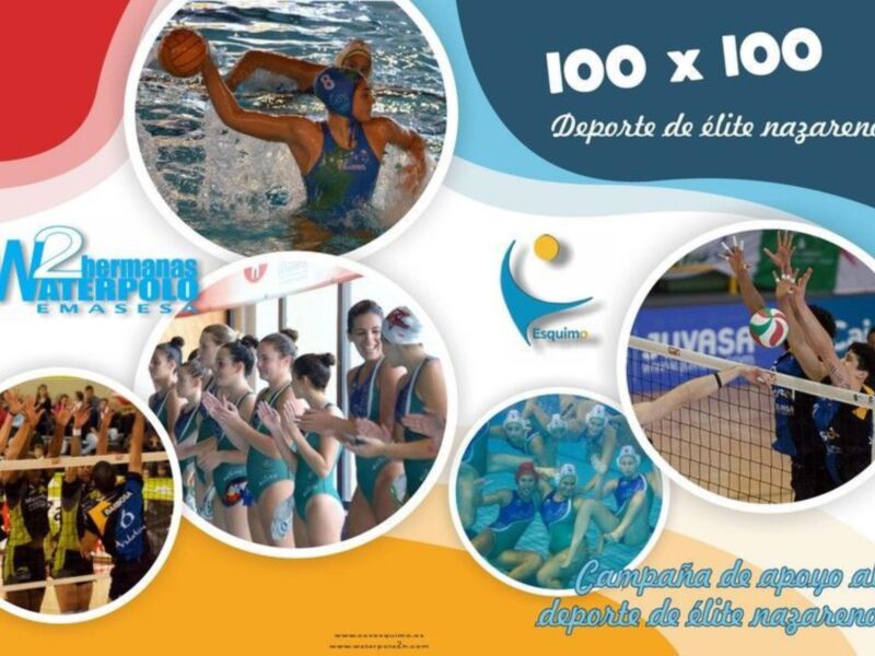 W2 Waterpolo y Esquima, 100x100, deporte de élite nazarenos.