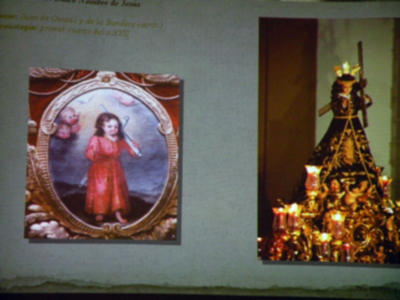 Provincia. Benjamín Domínguez, diserto una ponencia sobre el arte de la imaginería del Dulce nombres de Jesús, en la corporación del Nazareno de Alcalá del Río.
