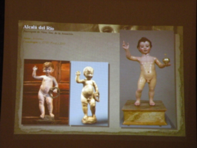 Provincia. Benjamín Domínguez, diserto una ponencia sobre el arte de la imaginería del Dulce nombres de Jesús, en la corporación del Nazareno de Alcalá del Río.