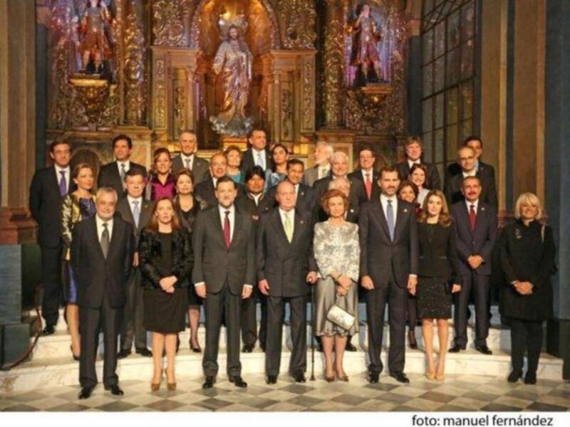 Los reyes y los príncipes en la inauguración de la cumbre iberoamericana