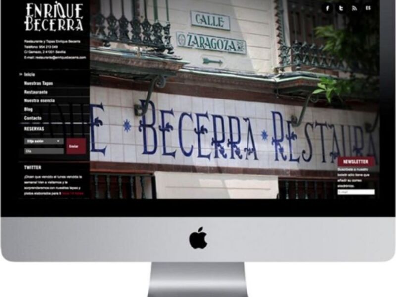 Nueva Web del restaurante Enrique Becerra
