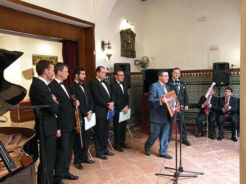Sevilla.Concierto de coplas en la clausura expositiva de la Hermandad de San Isidoro de Sevilla.