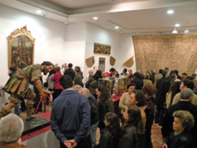 Sevilla.Concierto de coplas en la clausura expositiva de la Hermandad de San Isidoro de Sevilla.