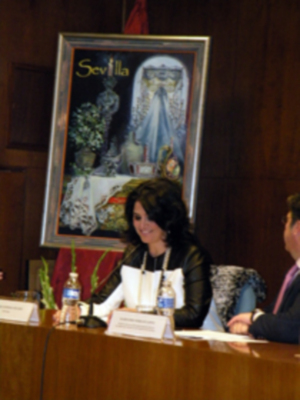 El cartel de la Semana Santa sevillana 2013 atrapado en una pintura