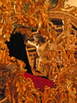 Pasos de Hermandades sevillana, que no procesionaron por lluvia en el Vía-crucis del año de la fe de Sevilla.