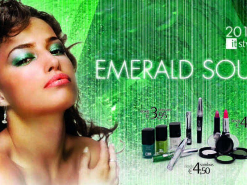 Pié de foto: 2013 Itstyle. Emerald Soul. Maquillaje y productos para el cuidado personal.