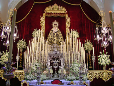 Cultos y procesión de la hermandad de la Soledad de Alcalá del Rio.