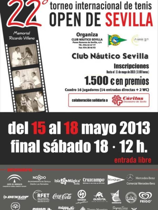 Abierto el plazo de inscripción para el XXII Open internacional de Sevilla de tenis-Memorial Ricardo Villena