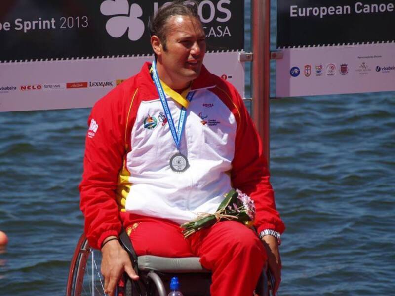 Javier Reja, campeón del mundo de paracanoa