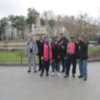 Turistas argelinos en Sevilla.