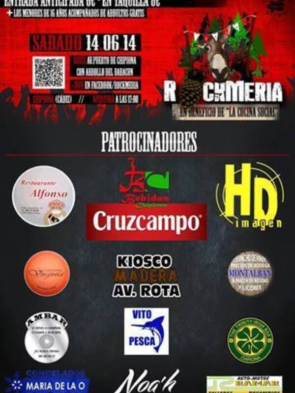 El cartel de ÂRockmería Festival 2014Â ya está en la calle(Chipiona)