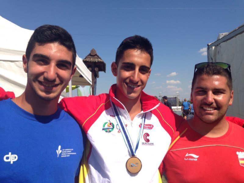 Ramón Lecumberri, campeón del mundo júnior en K-4