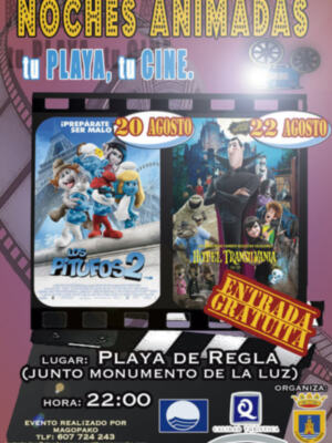 Noches Animadas en la Playa de Regla, con entradas gratuitas. Evento organizado por la Delegación de Playas.