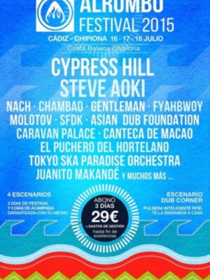 Entradas a la venta y primeros artistas confirmados para Al rumbo Festival 2015 en Costa Ballena-Chipiona