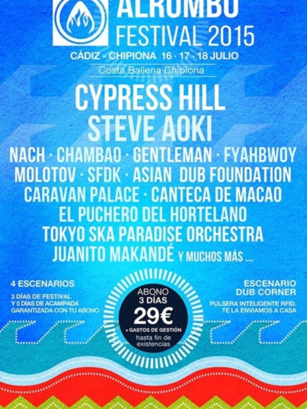 Entradas a la venta y primeros artistas confirmados para Al rumbo Festival 2015 en Costa Ballena-Chipiona