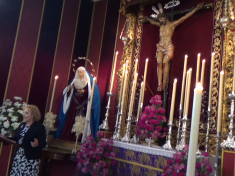 Emotividad, sentimientos y vivencias en el pregón de la Hermandad del Cristo que ofreció Charo Ferreira.(Chipiona)  