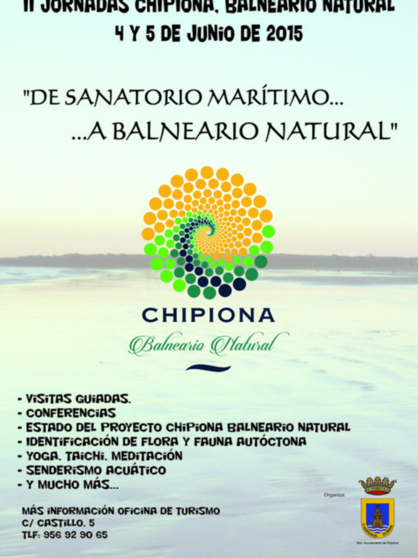 Publicado el programa de las segundas jornadas Chipiona, Balneario Natural  