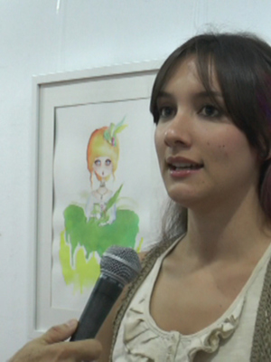 La joven pintora Gloria Arroyo ofrece en El Chusco sus últimas creaciones realizadas en acuarela