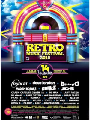 Llega el final del año, llega el momento de revivir grandes emociones, de recordar la música con la que disfrutaste hace mucho, mucho tiempo Llega... ¡¡¡ Retro Music Festival 2015 !!!