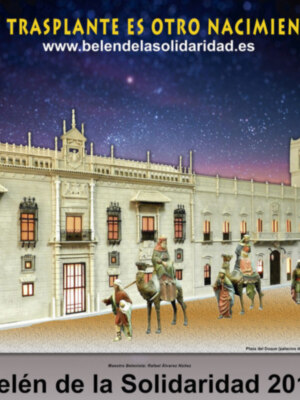 El Belén de la Solidaridad 2015 es un original Nacimiento de estilo sevillano que instalan personas trasplantadas en el Convento de Santa Rosalía, en pleno Centro de Sevilla.
