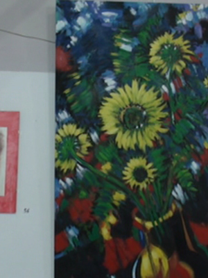 Diego Montalbán muestra sus creaciones en la Taberna El Chusco(Chipiona)