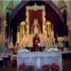 Provincia de Sevilla. Altar de cultos en honor de la Venerada virgen de la Esperanza de Alcalá del Río.
