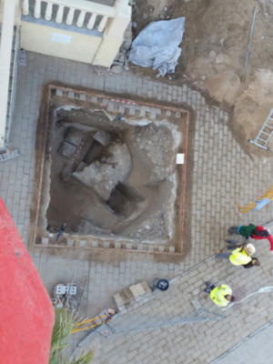 La intervención arqueológica desarrollada en la plaza del Humilladero concluyó con resultados satisfactorios. 