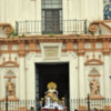 El grupo escultórico de los Sagrados titulares de la Hermandad del Baratillo, regresó a su Capilla