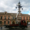 El Ayuntamiento de Sevilla realiza trabajos de mantenimiento del sistema de iluminación en la Plaza del Triunfo