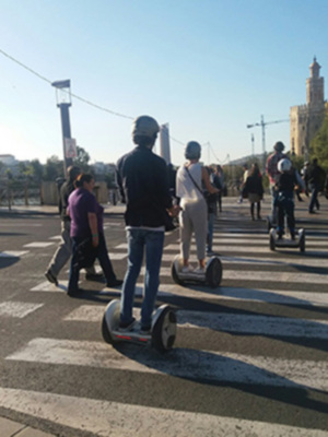 Monopatines en la ciudad