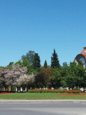 Glorieta del Cid Campeador en Sevilla un espectáculo de color