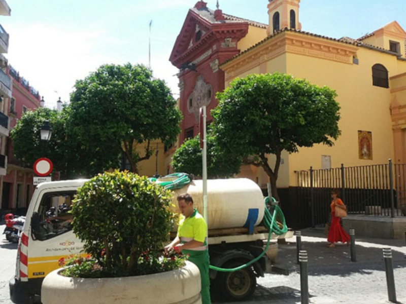 El calor ya se ha quedado en Sevilla 