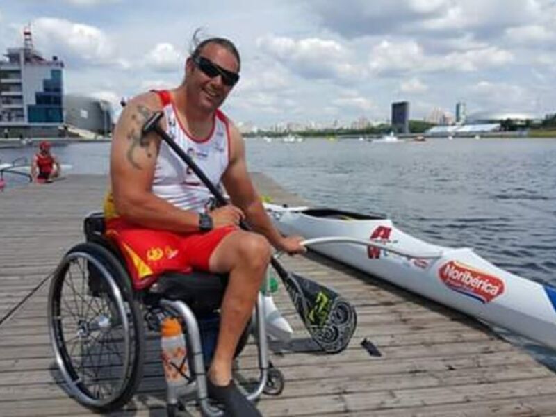 Javier Reja, subcampeón de Europa de paracanoa