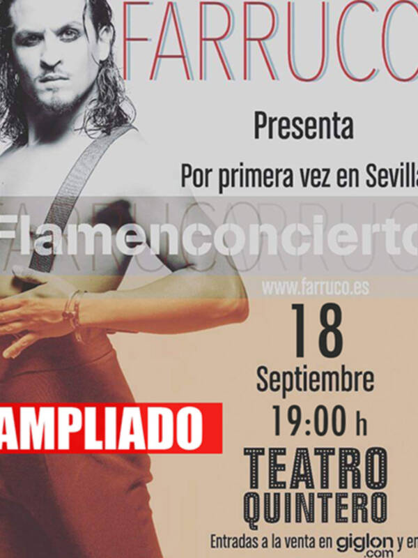 Farruco amplía su presencia en el Teatro Quintero con una nueva función