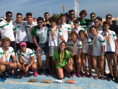 El Náutico Sevilla, subcampeón de España de yolas