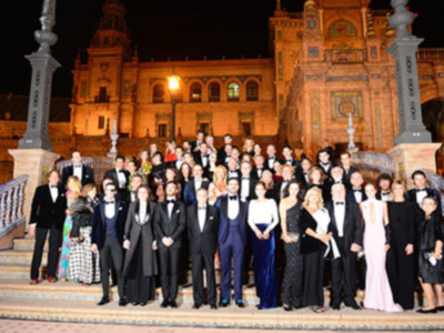 La Plaza de España se llenó de famosos en el X aniversario de Escaparate