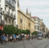 Más del  50% del espacio público de la avenida de la Constitución está ocupado por el espacio reservado al Metrocentro.