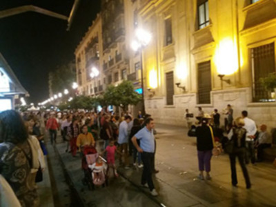 La avenida de la Constitución intransitable