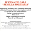 La IV Cena de gala "Sevilla Solidaria" de la Fundación Sandra Ibarra se celebrará el 17 de Marzo