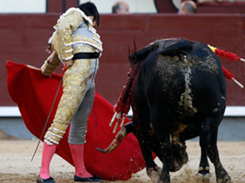 Gonzalo Caballero dio una vuelta al ruedo en el sexto de la tarde de José Luis Pereda.