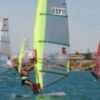 La flota de Raceboard del Club Náutico, en el Campeonato del Mundo de Salou