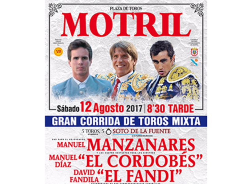 Motril tendrá una Corrida de Toros mixta en sus fiestas en honor a la Virgen de la Cabeza