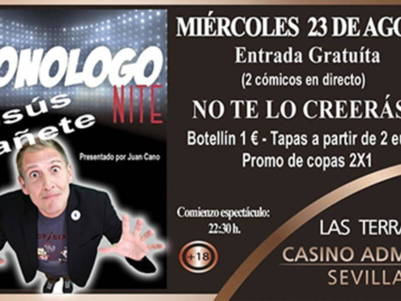 Monólogo nite por Jesús Cañete en Sevilla
